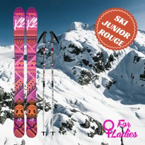 Ski rouge fille