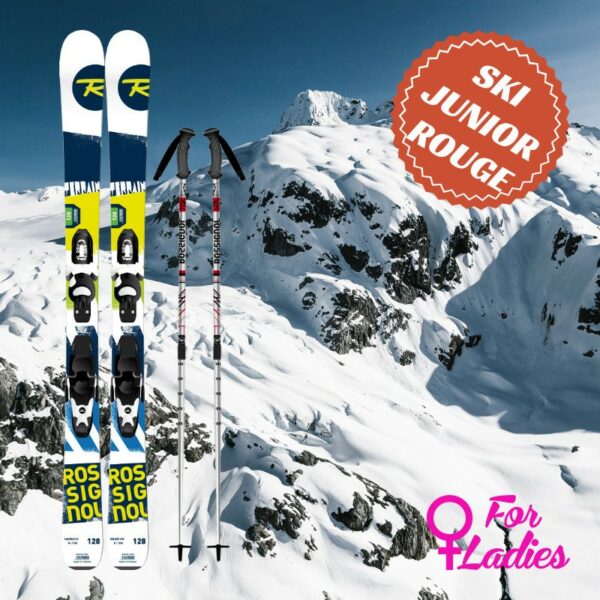 Ski rouge fille