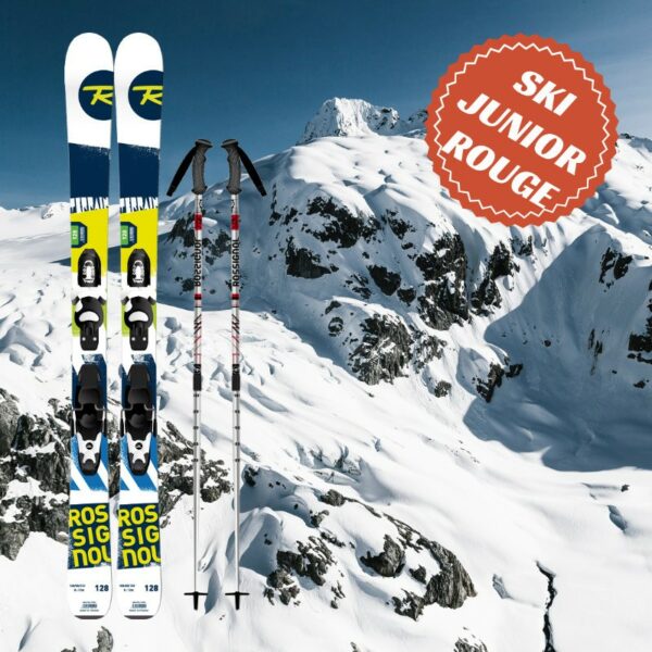 Ski rouge garcon