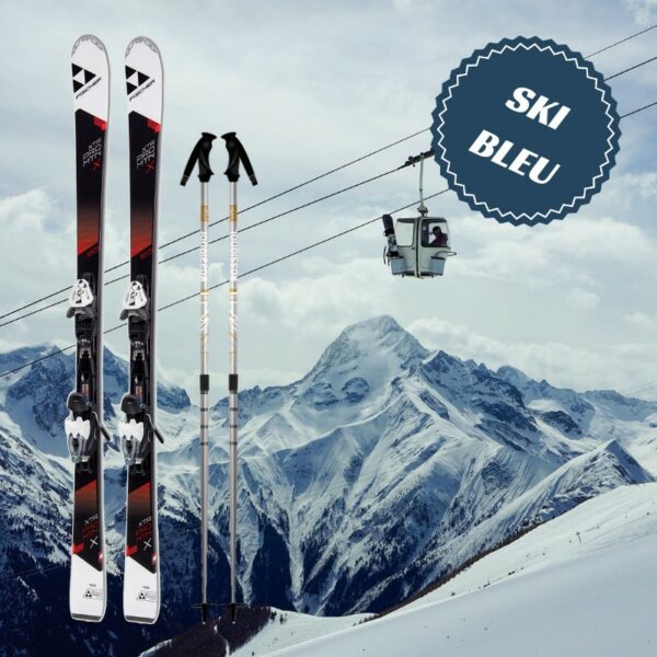 Ski bleu homme