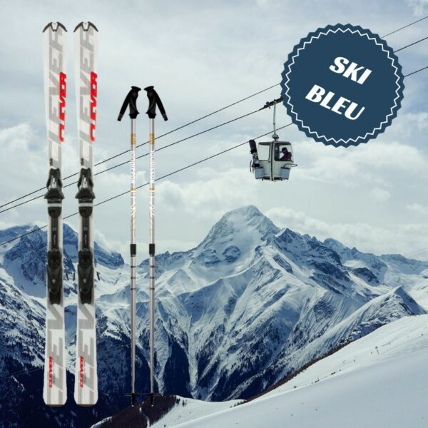 Ski bleu homme