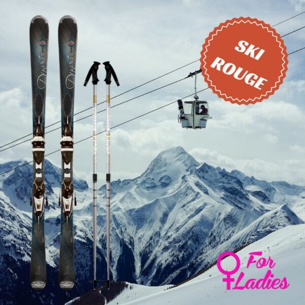 Ski rouge femme