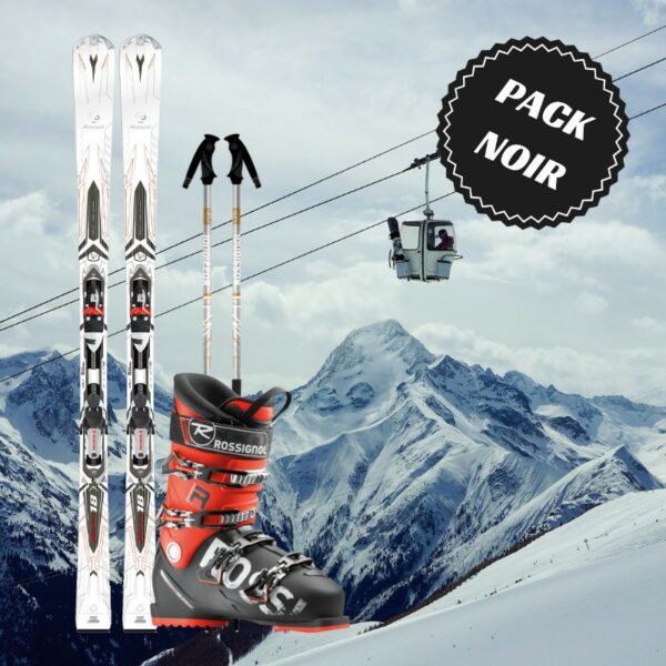 Pack ski noir homme