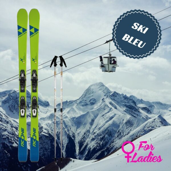 Ski bleu femme