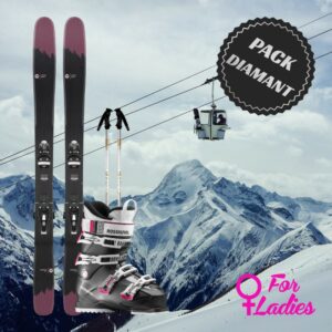 Pack ski diamant femme