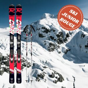 Ski rouge garcon