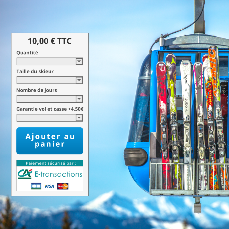 Réserver son matériel de ski